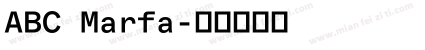 ABC Marfa字体转换